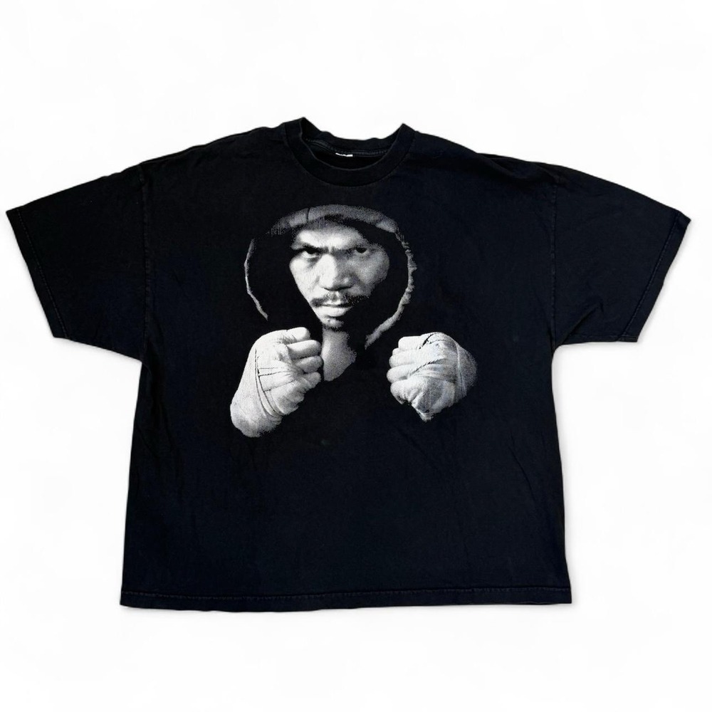 Vintage Manny Pacquiao Pride Of The Philippines Boxing T-Shirt Mens 3X Black Tee